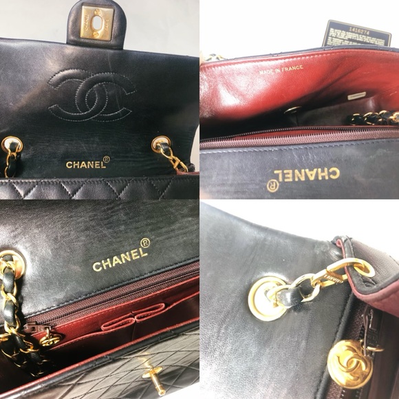 ❌SOLD❌🖤CHANEL Vintage Classic 8”Flap Bag Lambskin - Picture 5 of 8